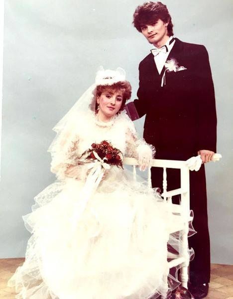 Zenek i Danuta Martyniuk w dniu ślubu