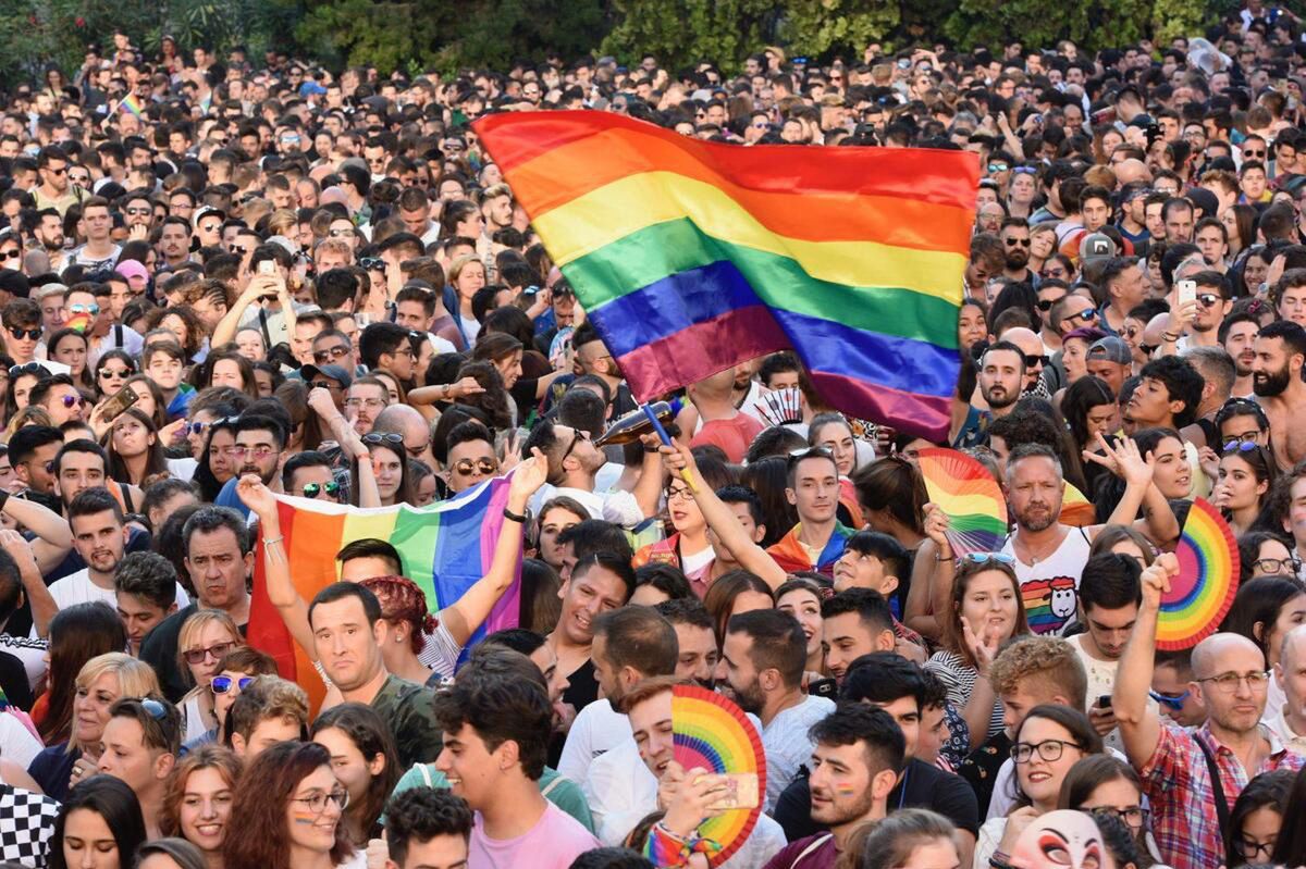 LGBT community equality parade in Spain