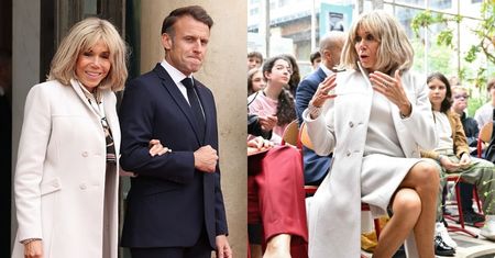 72-letnia Brigitte Macron eksponuje nogi podczas spotkania z pierwszą parą Brazylii