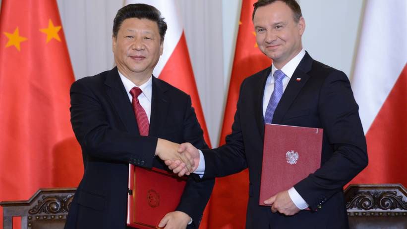 Prezydenci Polski i Chin na spotkaniu w Warszawie w 2016 roku 