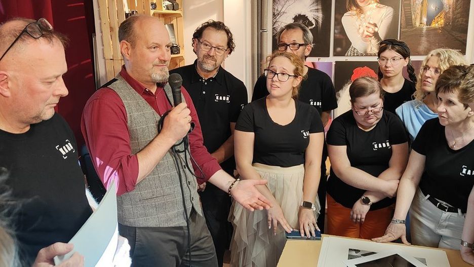 Kadrowicze z &#34;Kadru&#34; na spotkaniu z mistrzem Andrzejem Wiktorem