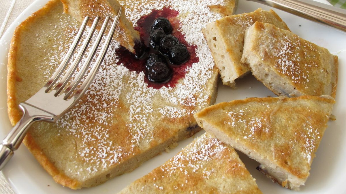 Pieczony naleśnik bez mąki to mój śniadaniowy hit