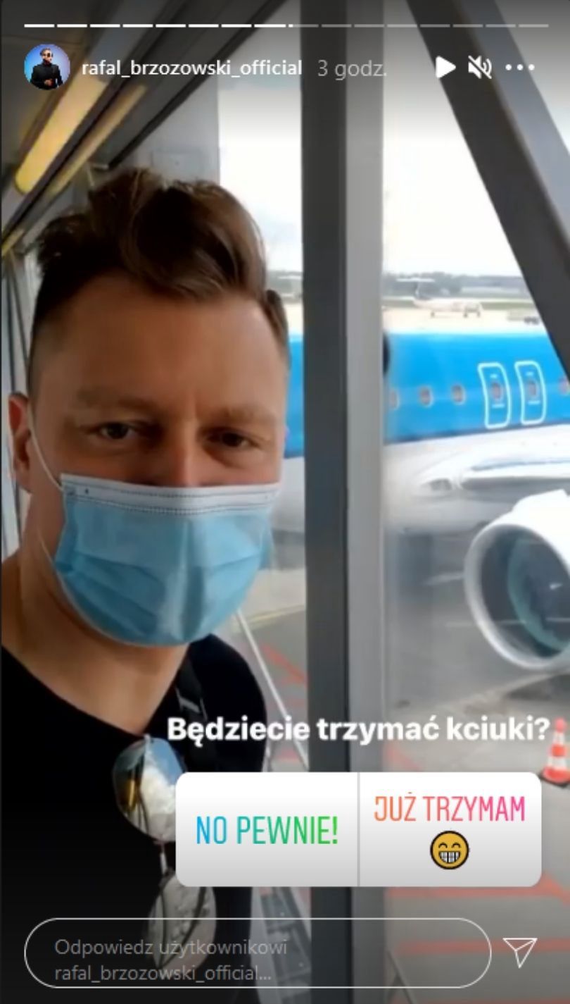 Ostatnie chwile Rafała Brzozowskiego przed odlotem do Rotterdamu