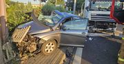 Kierująca seatem nie ustąpiła pierwszeństwa ciężarówce. Trafiła do szpitala