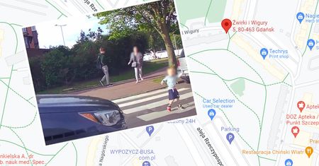Dziecko wbiega pod auto, mama zapatrzona w telefon. Nagranie z Trójmiasta