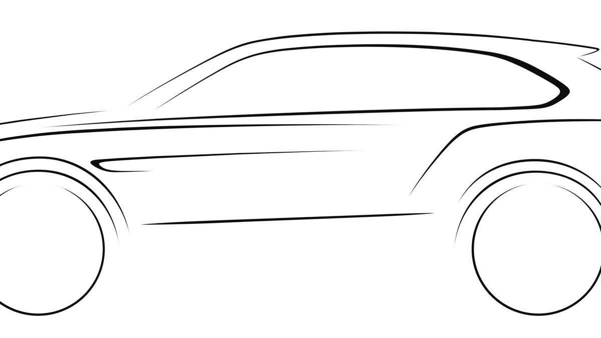 Szkic SUV-a Bentleya