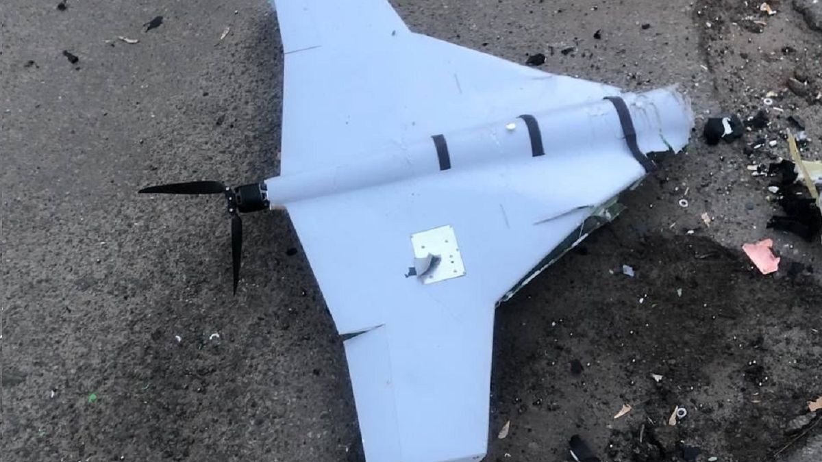 Zbity rosyjski dron - zdjęcie ilustracyjne