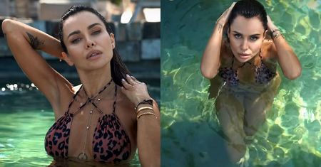 Natalia Siwiec pływa w basenie, eksponując smukłą sylwetkę w panterkowym bikini (FOTO)