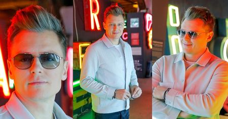 Oślepiony blaskiem swojej sławy Rafał Brzozowski pozuje w okularach przeciwsłonecznych (ZDJĘCIA)