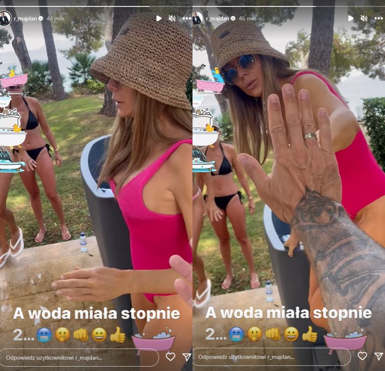 Małgorzata Rozenek zażywa lodowatej kąpieli