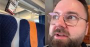 "Dziwaczne". Zaskoczony bloger pokazał, co zastał w pociągu PKP