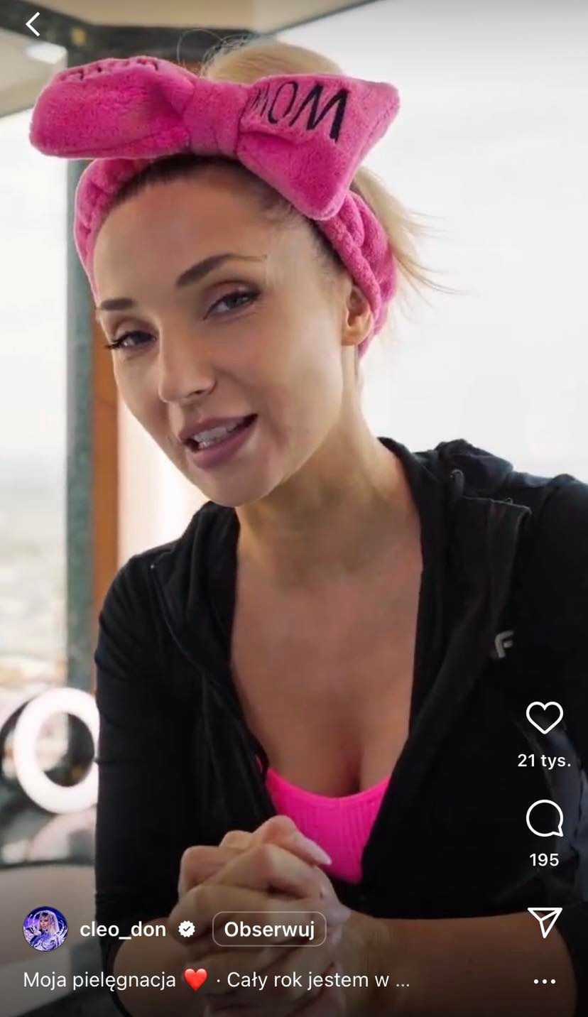 Naturalna Cleo nawiedza Instagram