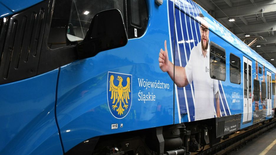 Pociąg z wizerunkiem naszych mistrzów wyjedzie na tory woj. śląskiego.
