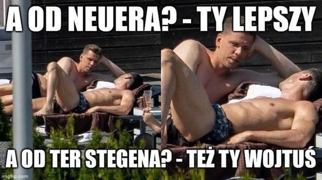 Wojciech Szczęsny i Robert Lewandowski