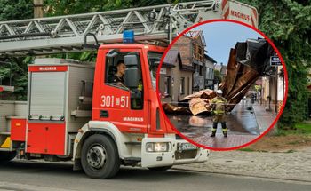 Gwałtowna burza w Małopolsce. Zerwany dach kościoła w Brzesku
