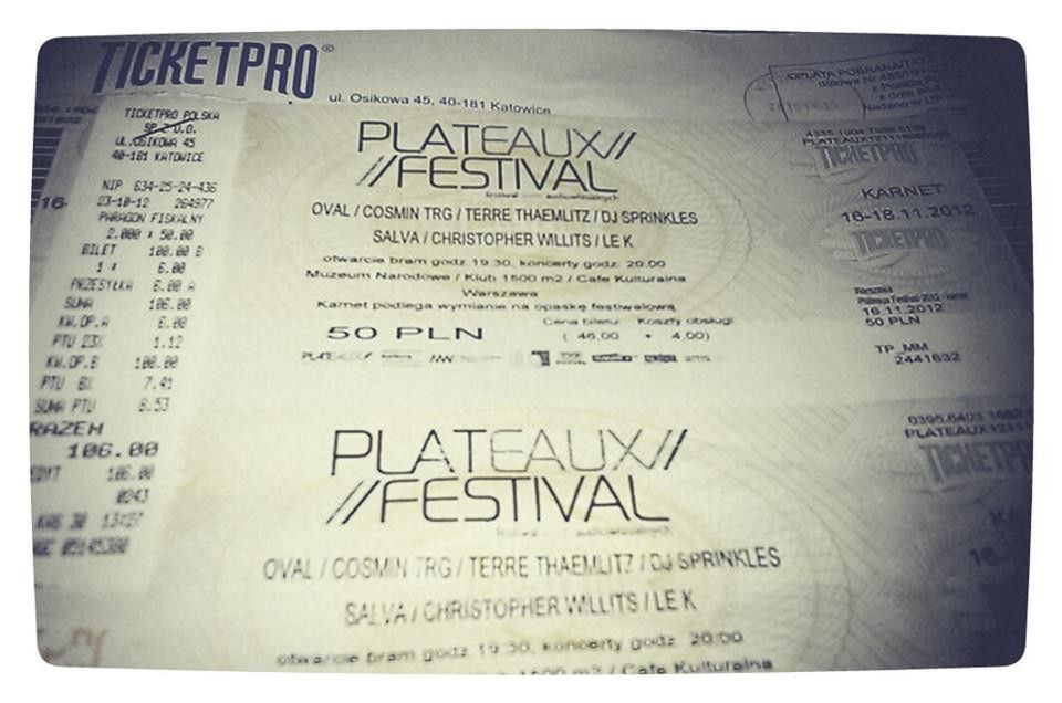 Plateaux Festival 2012 - festiwal form audiowizualnych