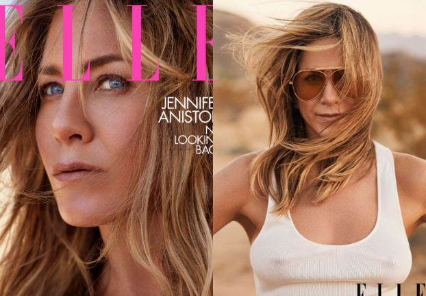 Sterczące sutki Jennifer Aniston w sesji dla "Elle"