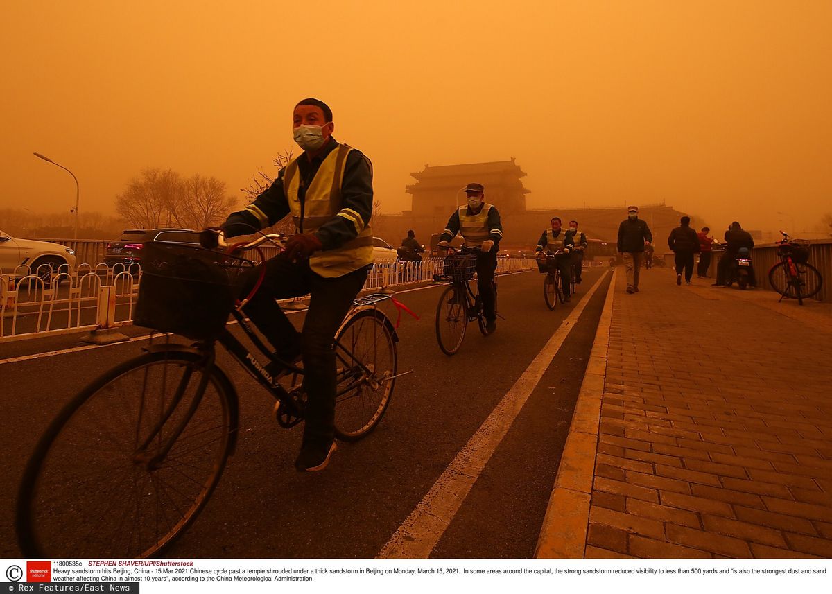 Burza piaskowa w Pekinie
