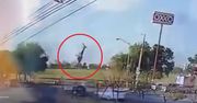 Helikopter runął na ziemię. Kamera nagrała katastrofę