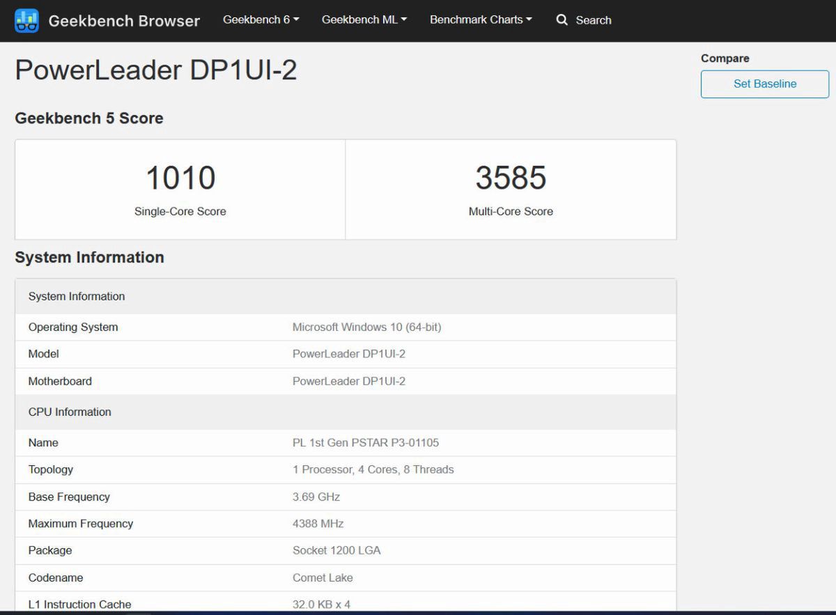 W bazie benchmarka Geekbench pojawiły się pierwsze testy procesora Powerstar P3-01105.