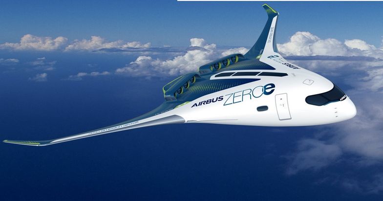 Na wodór stawia np. europejski gigant lotniczy Airbus. Tu model bezemisyjnego samolotu napędzanego wodorem
