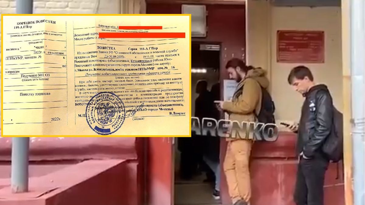 Kolejki do komisji wojskowych w Moskwie 