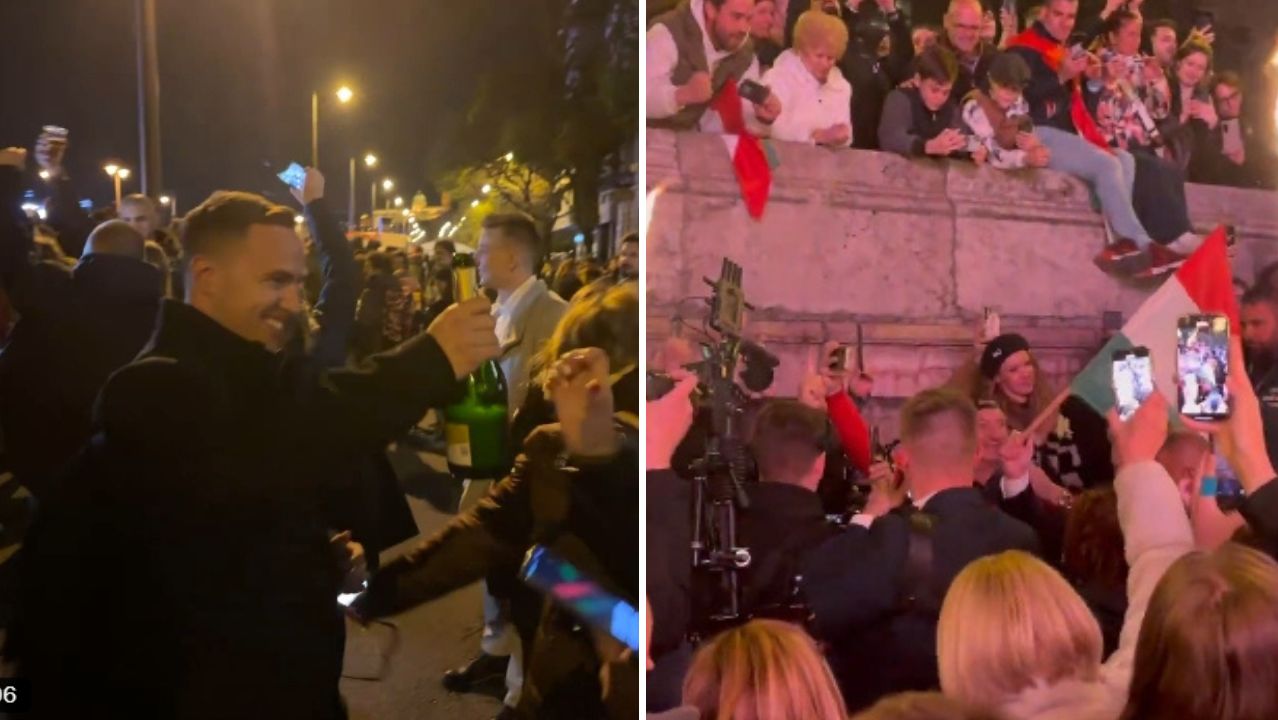 Euforia na ulicach Budapesztu. Tak zareagowali na wygraną TISZY
