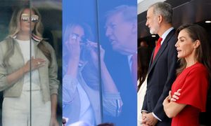 Trumpowie stawili się na finale mundialu. Melania postawiła na kontrolowany luz, ale show skradła jej królowa Letycja (ZDJĘCIA)