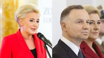 Agata Duda w krwistoczerwonej sukience chwali się, jak spędziła walentynki. U jej boku zabrakło Andrzeja Dudy (ZDJĘCIA)