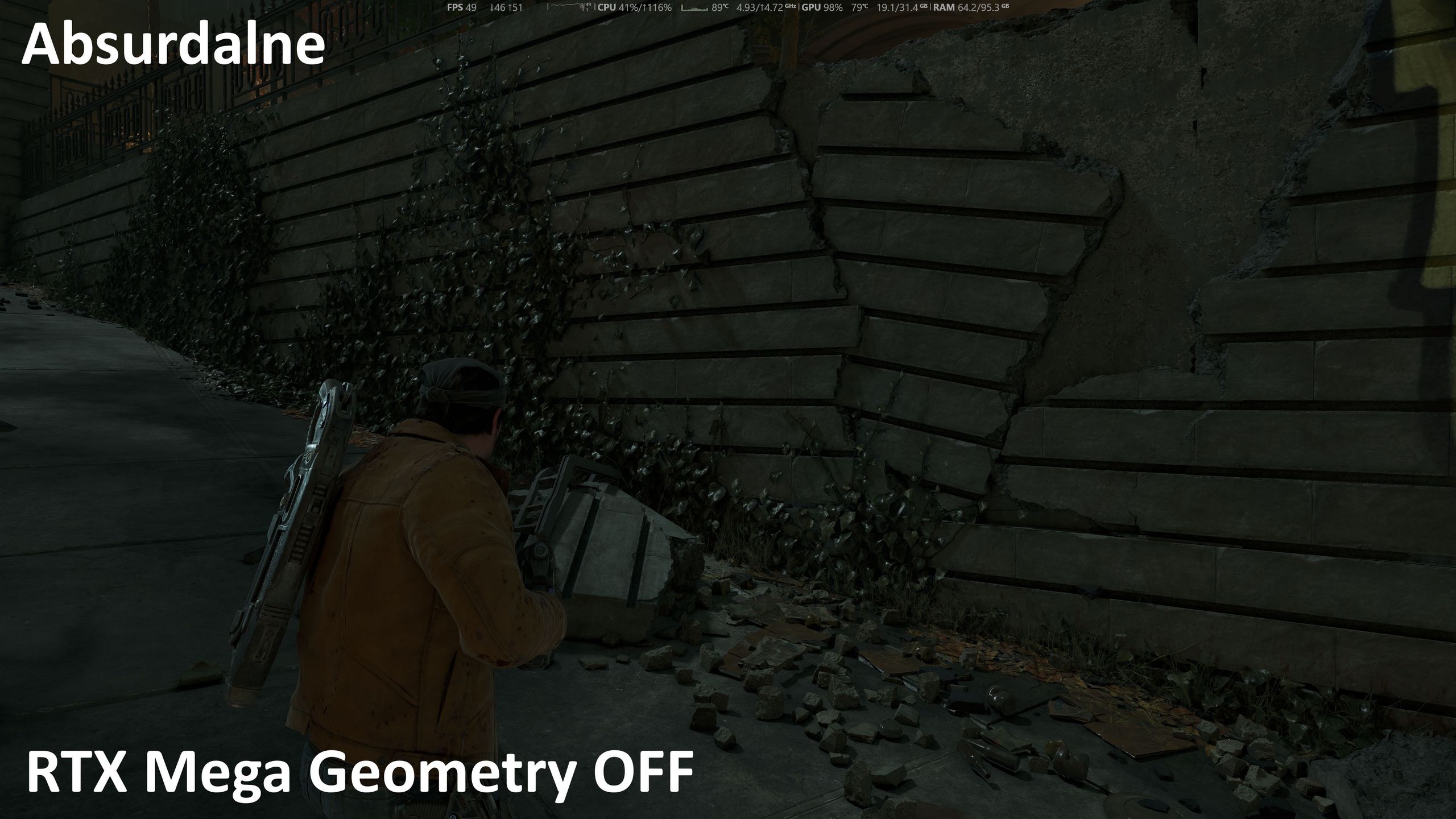 Gears of War: E-Day - ust. Absurdalne bez RTX Geometry