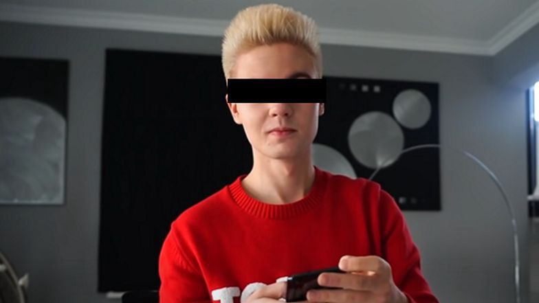 Podejrzany podczas jednego ze swoich odcinków na YouTube (YouTube)