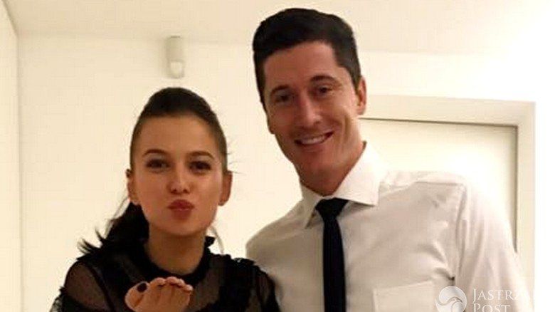 Anna Lewandowska i Rober Lewandowski na świątecznej imprezie Bayern Monachium