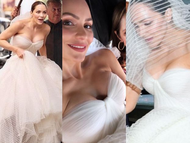 Amerykańska gwiazdka poślubiła dwa razy starszego eksojczyma Gigi i Belli Hadid w bajecznej sukni od Zaca Posena (FOTO)