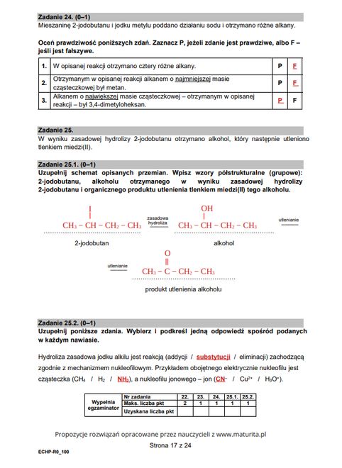 Propozycje rozwiązań opracowane przez nauczycieli z www.maturita.pl