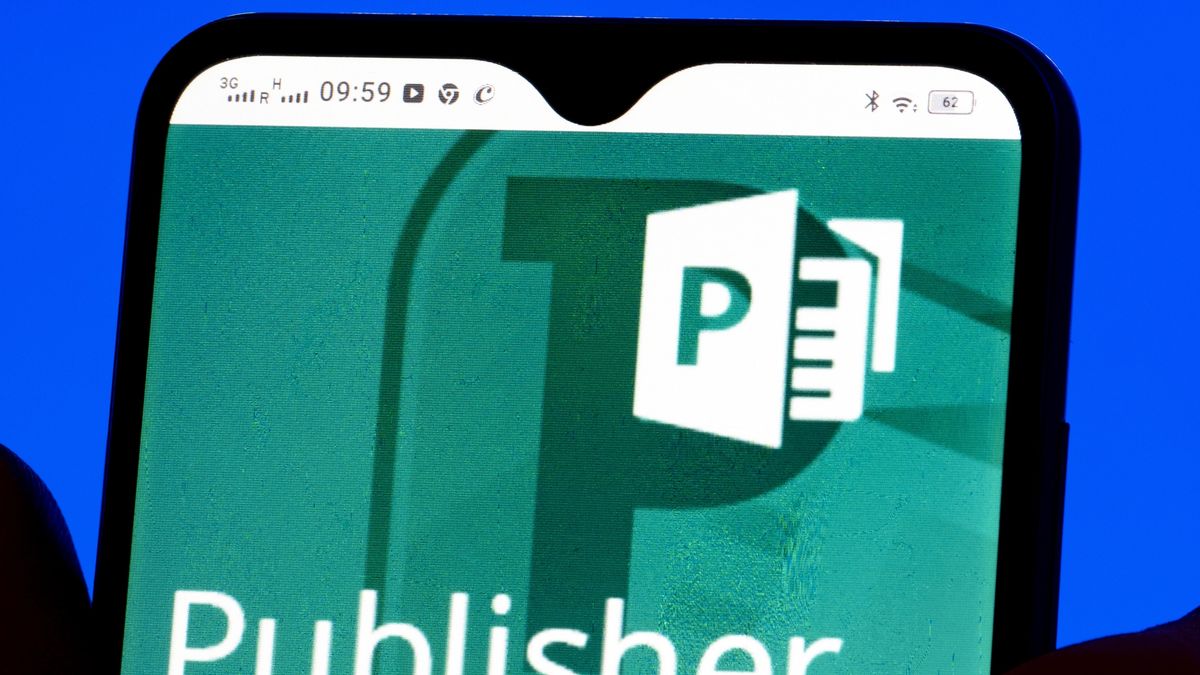 UKRAINE - 2022/01/09: In this photo illustration a Microsoft Publisher logo seen displayed on a smartphone. (Photo Illustration by Igor Golovniov/SOPA Images/LightRocket via Getty Images)