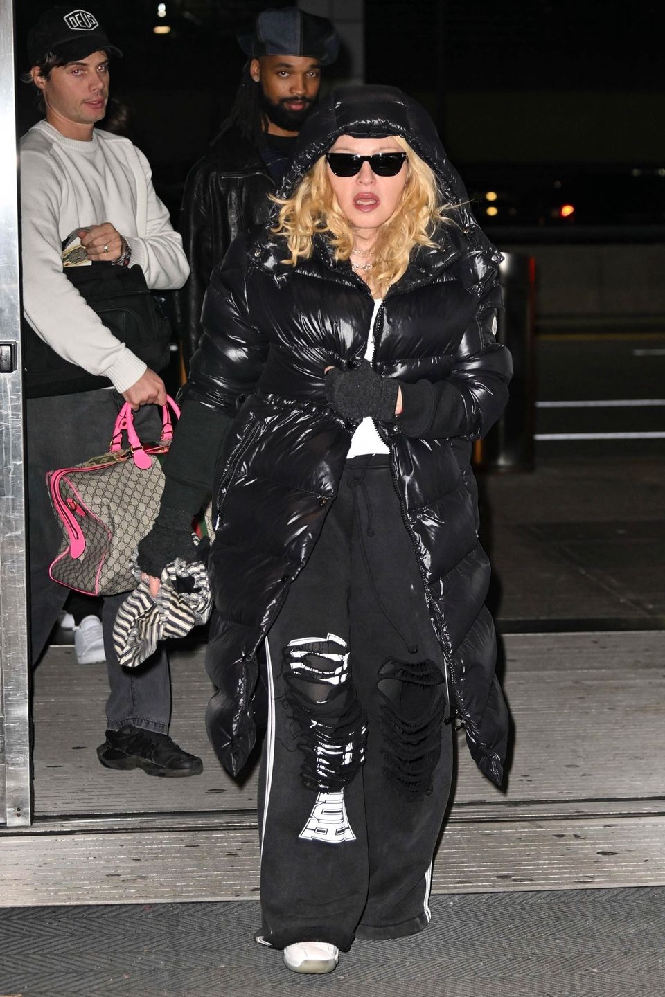 Madonna i Akeem Morris na lotnisku w Nowym Jorku