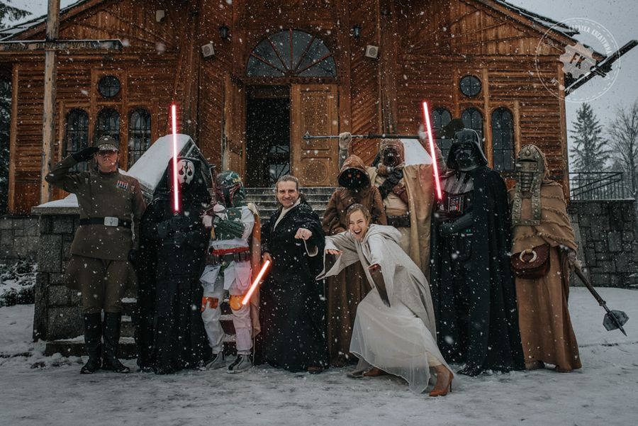 Dawno, dawno temu w odległej galaktyce... odbył się ślub - zdjęcia z ceremonii w klimacie Star Wars 30