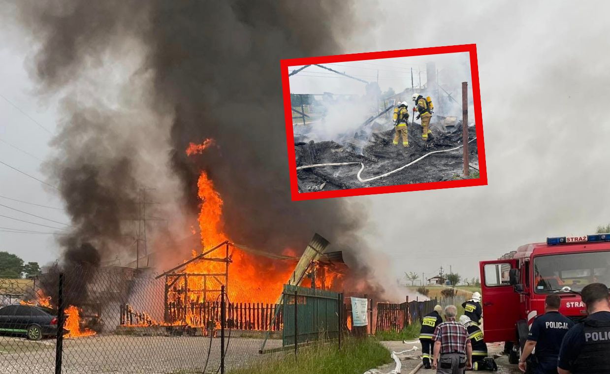 Pożar stadniny koni. Służby znalazły zwęglone zwłoki