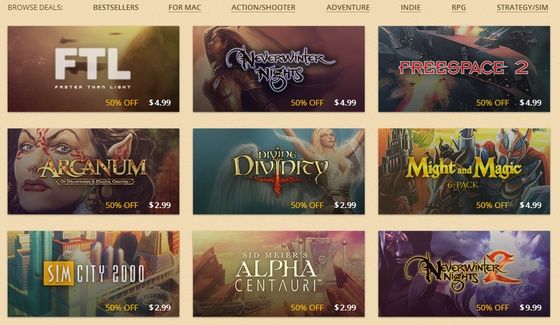 GOG 2013 NoDRM Summer Sale gry