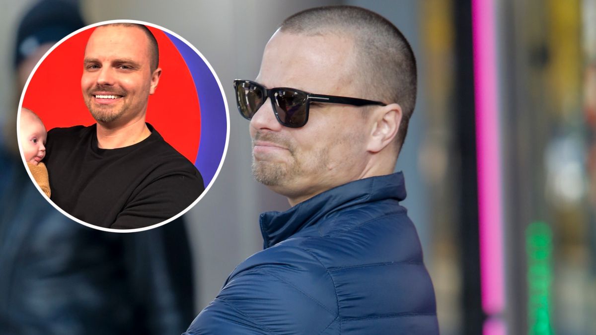 Marcin Hakiel przybył na ramówkę TVN z malutkim synem