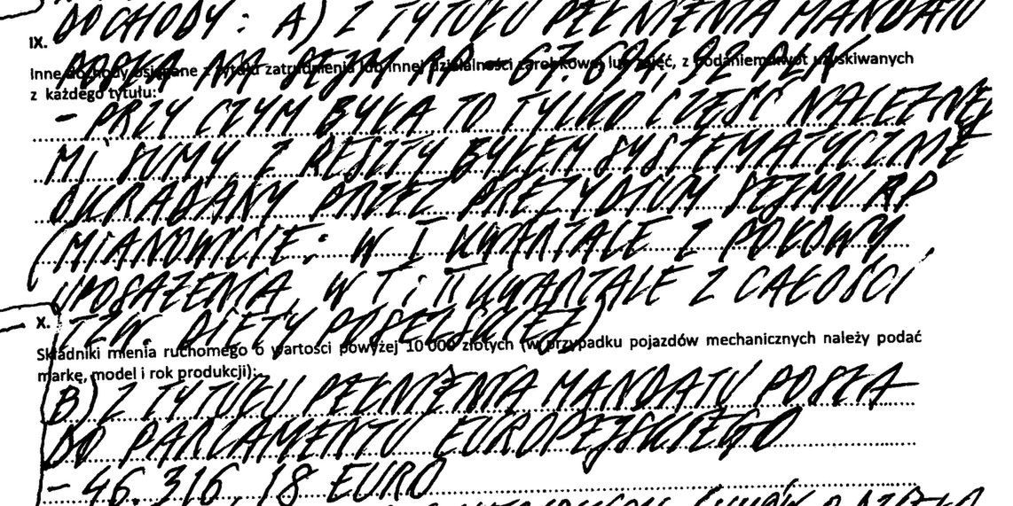 Oświadczenie majątkowe Grzegorza Brauna