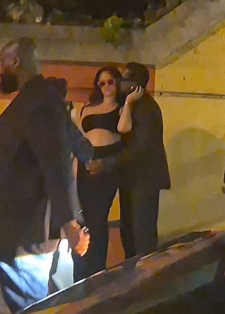 Ciężarna Rihanna  i ASAP Rocky w Cannes