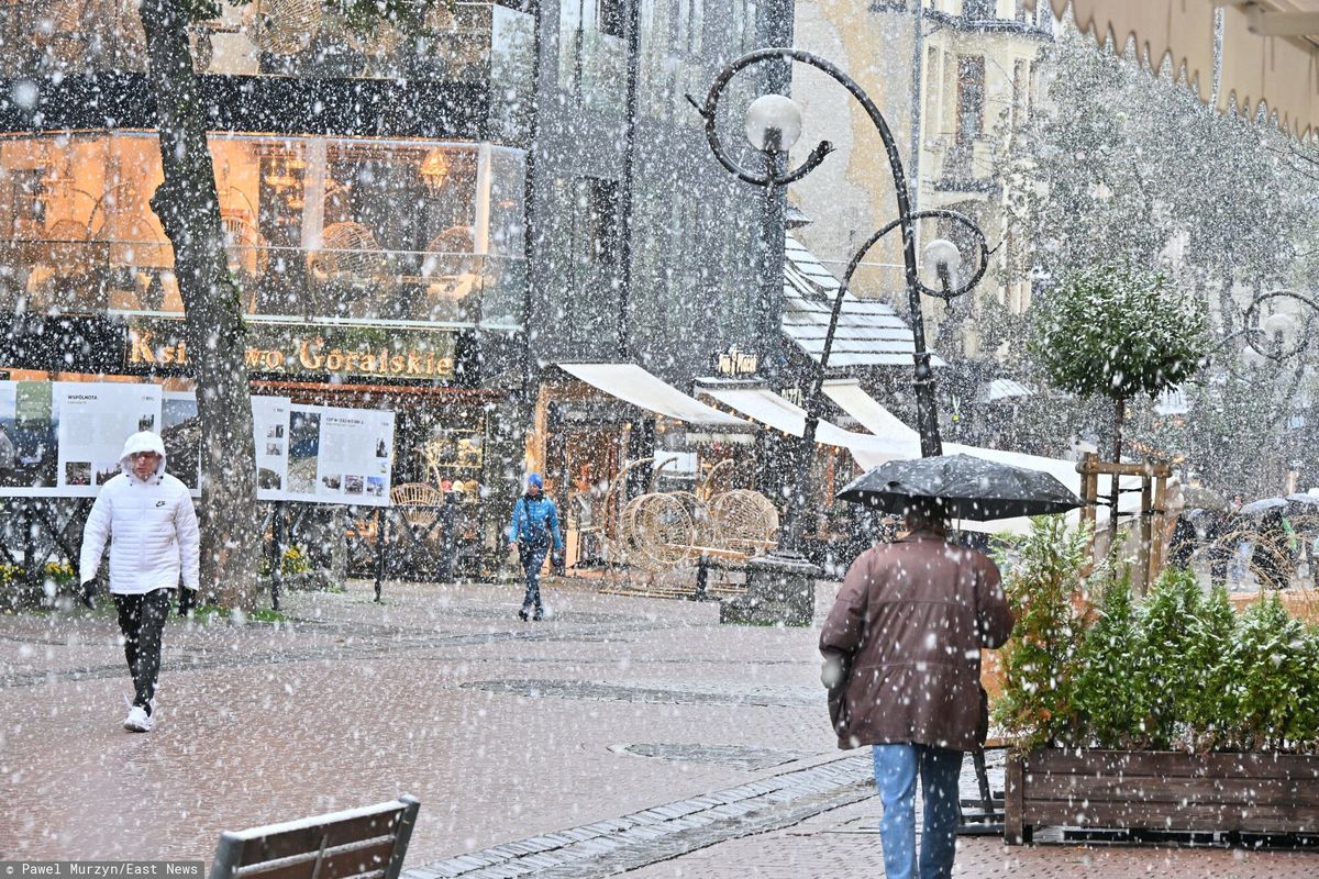 zima, zakopane, pogoda w tatrach, tatry W Zakopanem spadł pierwszy śnieg. Od razu zrobiło się trudno