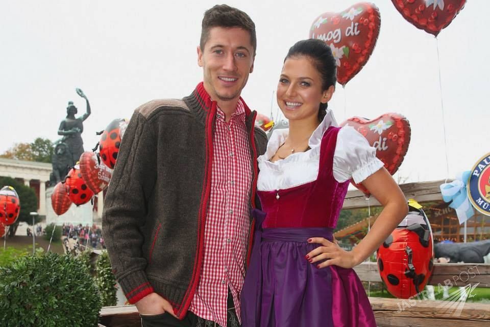 Anna i Robert Lewandowscy na October Fest 2014