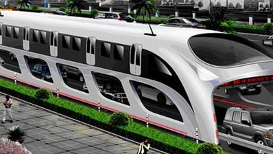 Olbrzymie autobusy, pod którymi auta będą jeździć 1