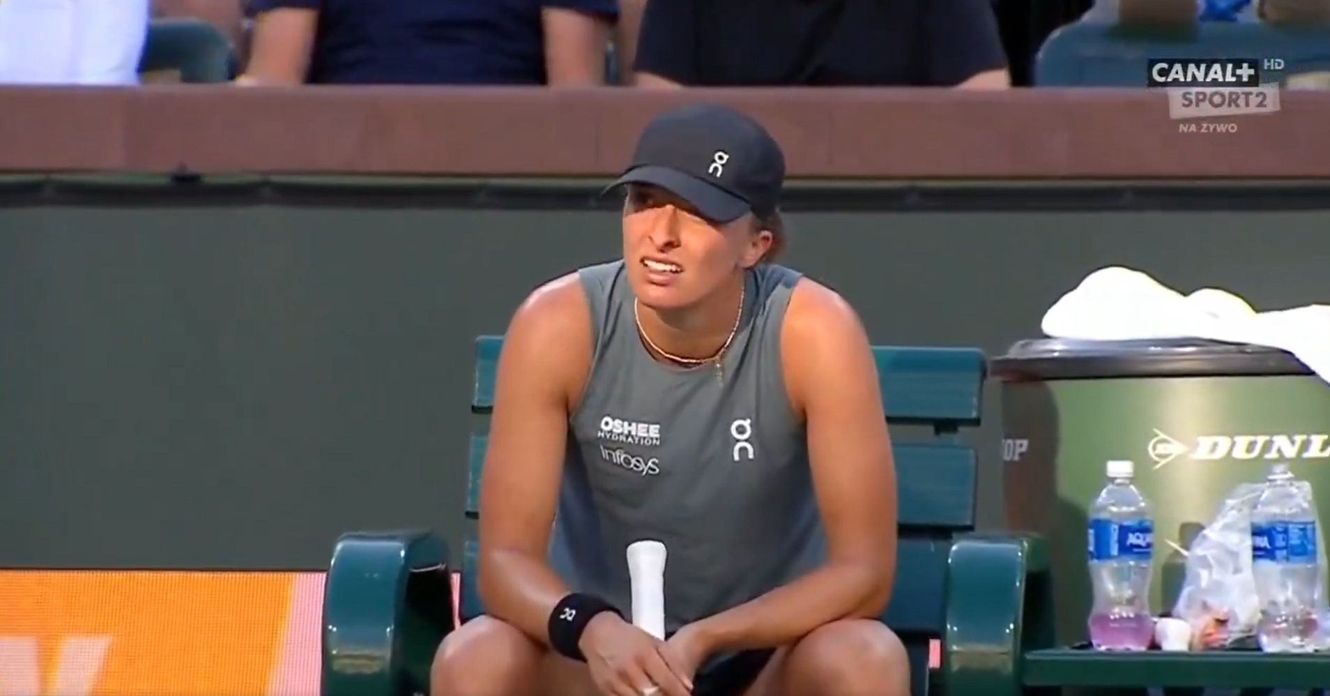 Iga Świątek podczas ćwierćfinału Indian Wells