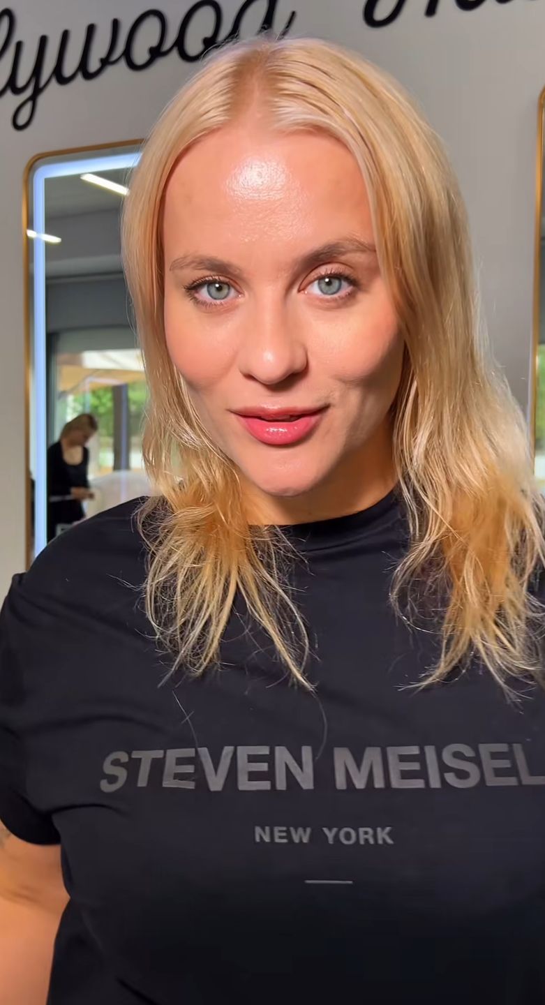 Anna Senkara przed przedłużeniem włosów