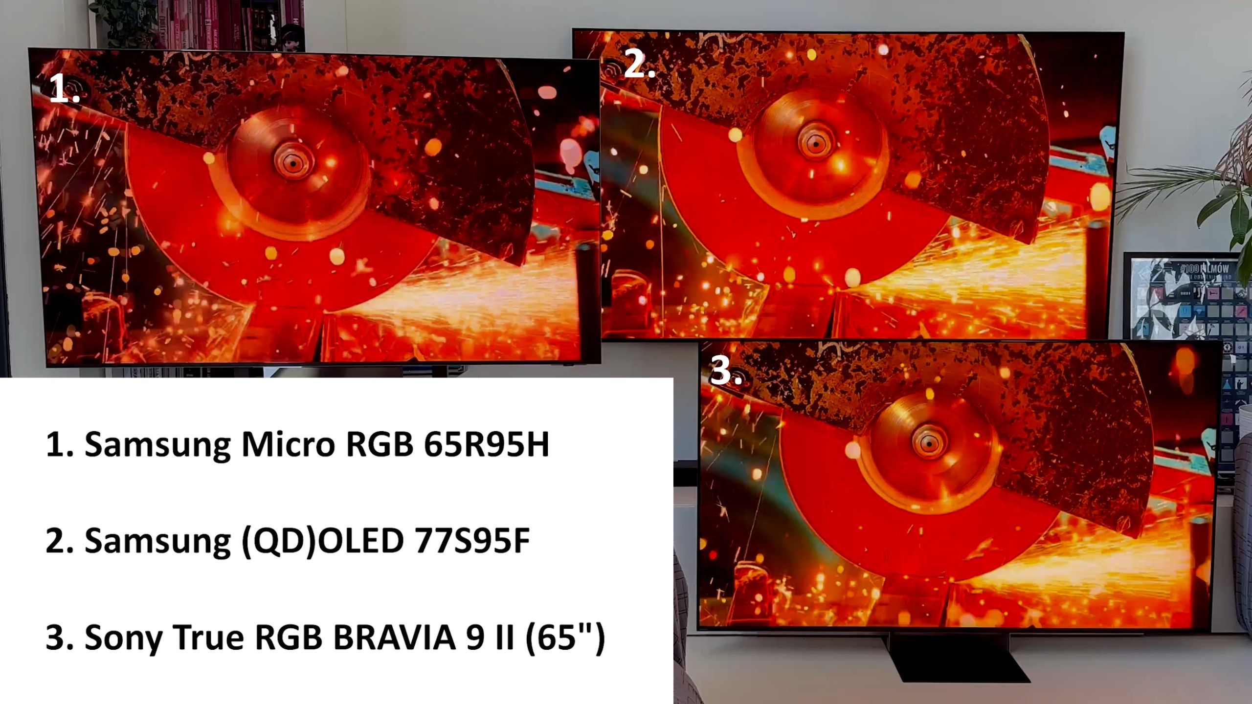 Sony BRAVIA 9 II vs Samsung Micro RGB R95H vs Samsung OLED S95F