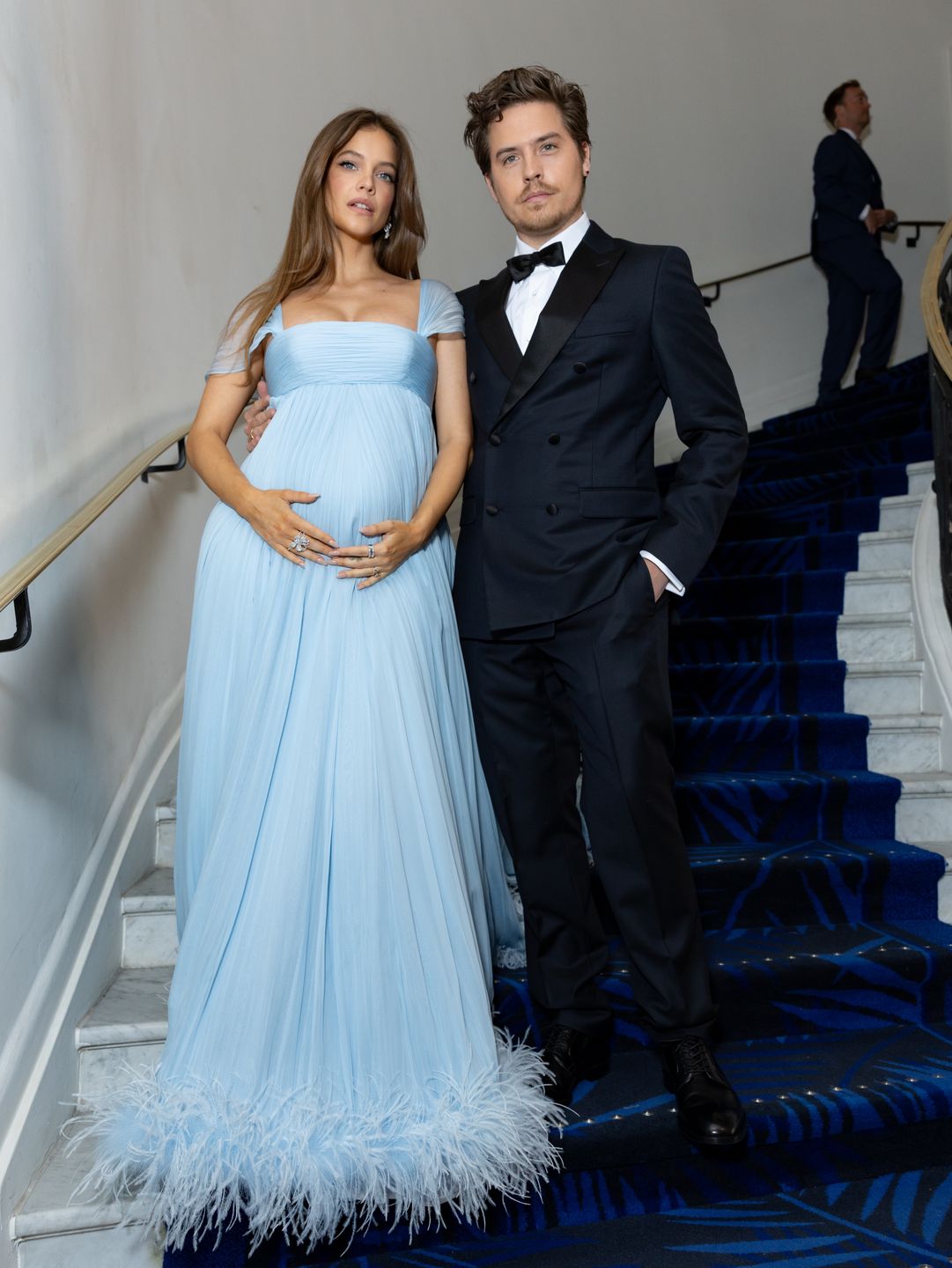 CANNES, FRANCE - MAY 14: Barbara Palvin and Dylan Sprouse are seen at the Hotel Martinez during the 79th annual Cannes Film Festival on May 14, 2026 in Cannes, France. (Photo by Arnold Jerocki/GC Images)