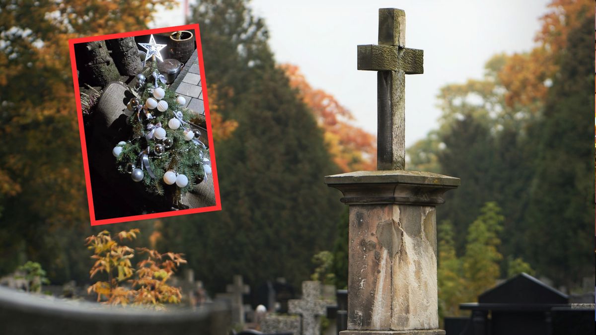 Kobieta ukradła ozdoby świąteczne z grobu 